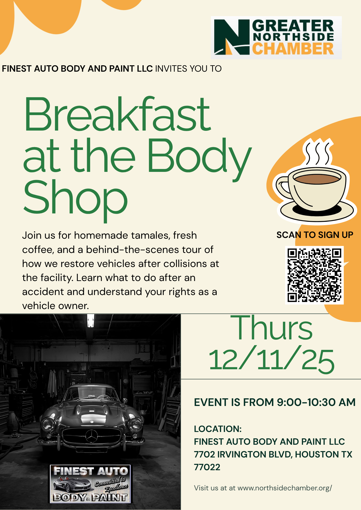 Breakfast at the bodyshop