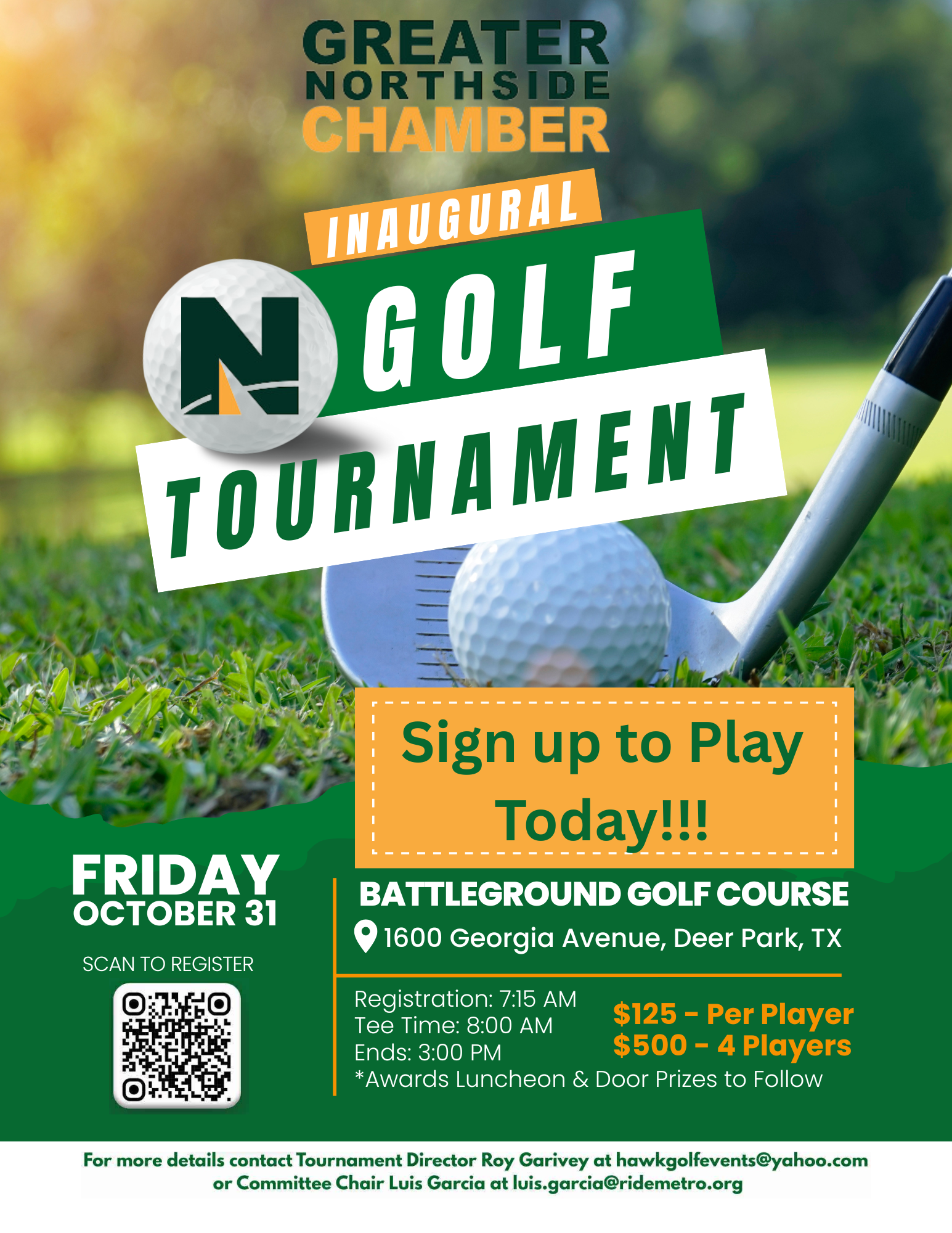 Greater Northside Chamber Commerce, 2nd Annual Golf Tournament
